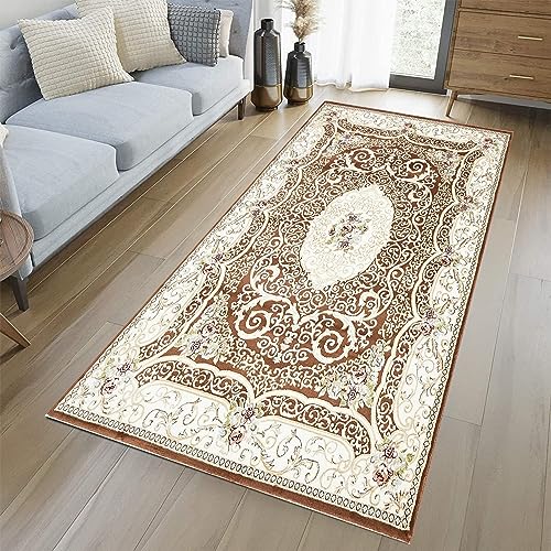 Tapis lavable avec surface absorbant moderne blanc 40x330
