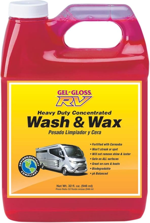 GelGloss RV Wash and Wax 32 oz., Exterior Care Amazon Canada