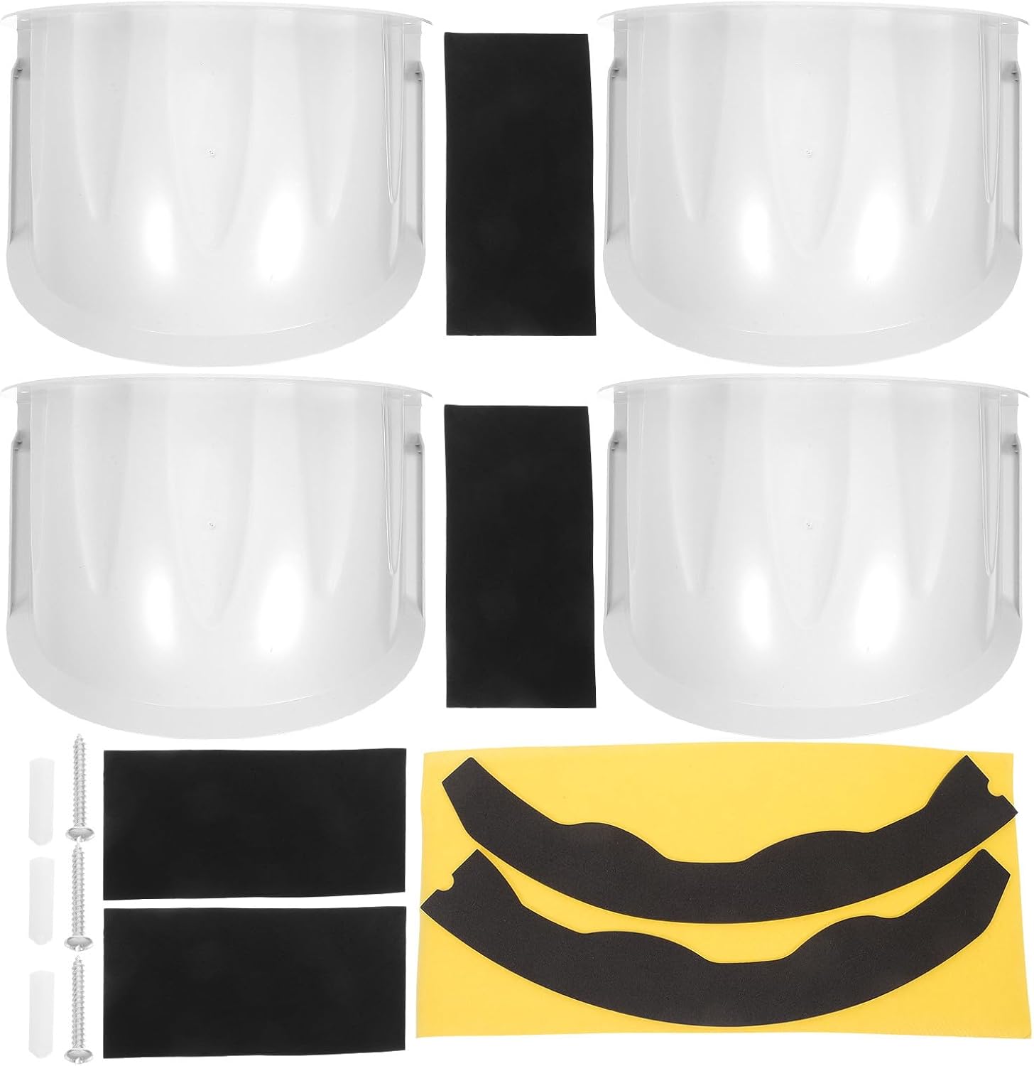 4pcs Outdoor Camera Hood Cover: Camera Rain and Sun Cover for Outdoor Monitoring - Waterproof Protective Shield for Security Monitoring Plastic Housing