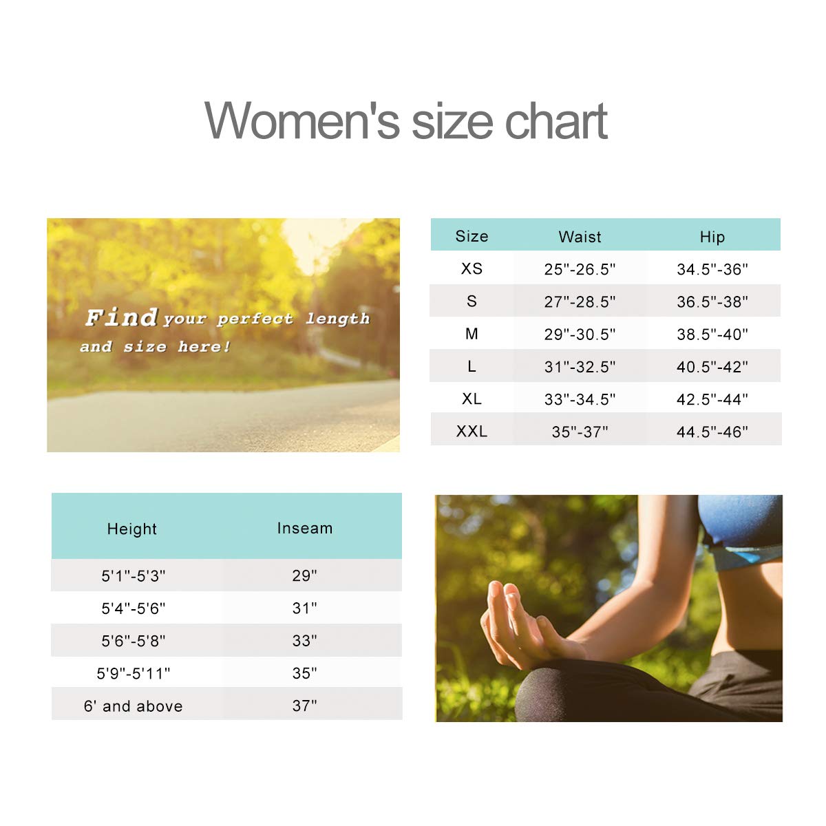 Yogipace size chart Clearance