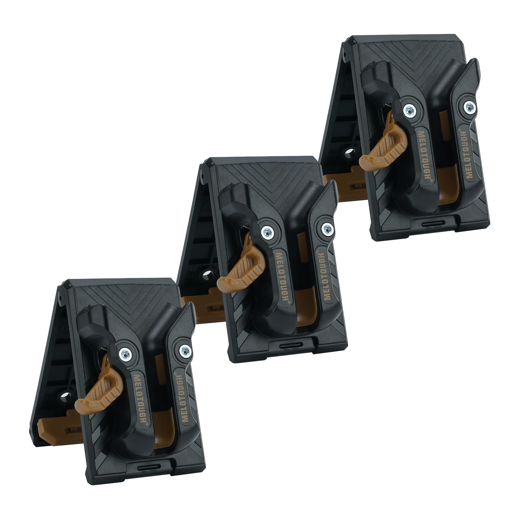 MELOTOGH 3 Pack Quick Release Belt Clip for Pouch,Drill Holster,Easily Attach to Any Belt,Clip on Tool Pouch,Tote Bag,Attached to Wall Organizer