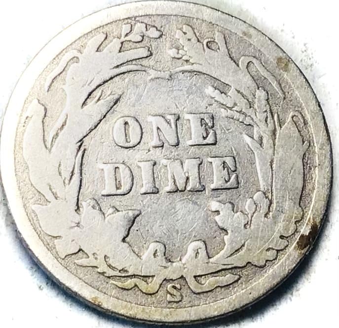 1903 S Barber Silver Liberty Head Dime Good