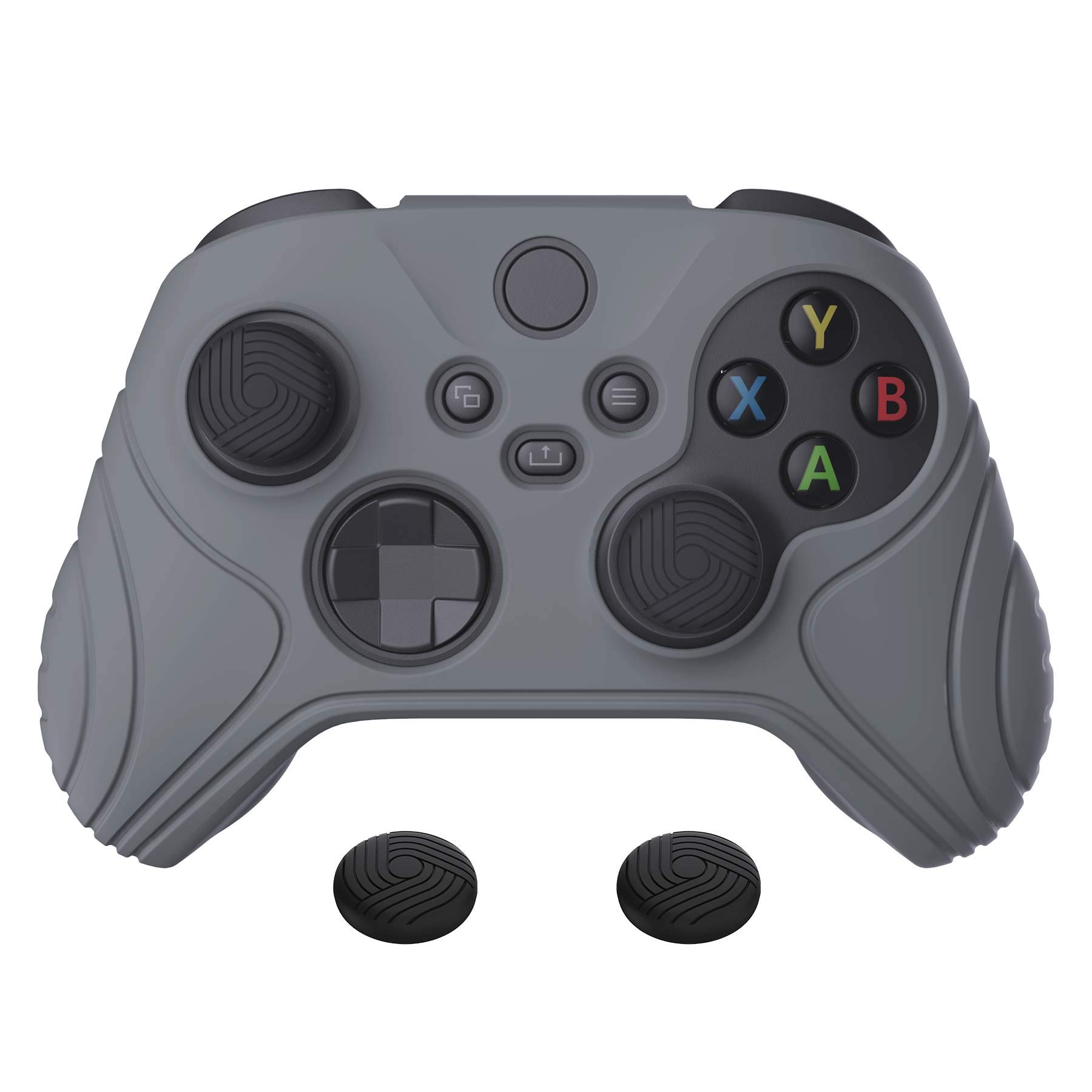 eXtremeRate PlayVital Funda de Silicona para Xbox Series X/S - Suave al Tacto, Antideslizante y Resistente, con 2 Tapas para Joysticks, Cubierta Protectora de Goma (Edición Samurai-Rosa Sakura) — view 23