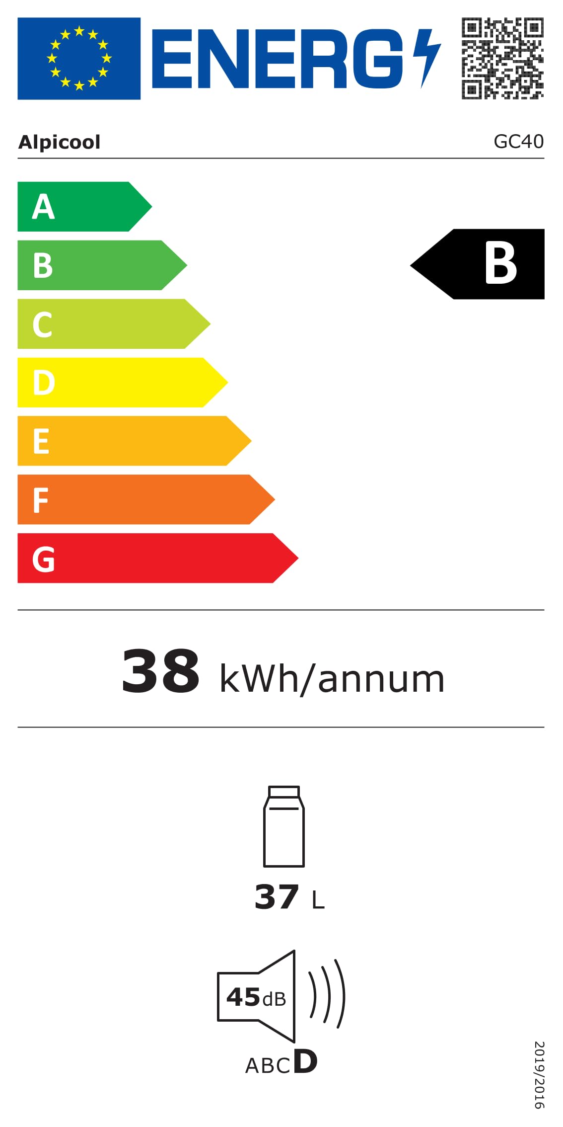 Alpicool 37L Portátil Coche Frigoríficos,2026 de GC40 Nevera Portátil Eléctrica 12/24V DC 100~240 V AC,Refrigerador de Coche para Camping,Hogar,Automóvil,20°C a -20°C, Bandeja de Hielo Incluida