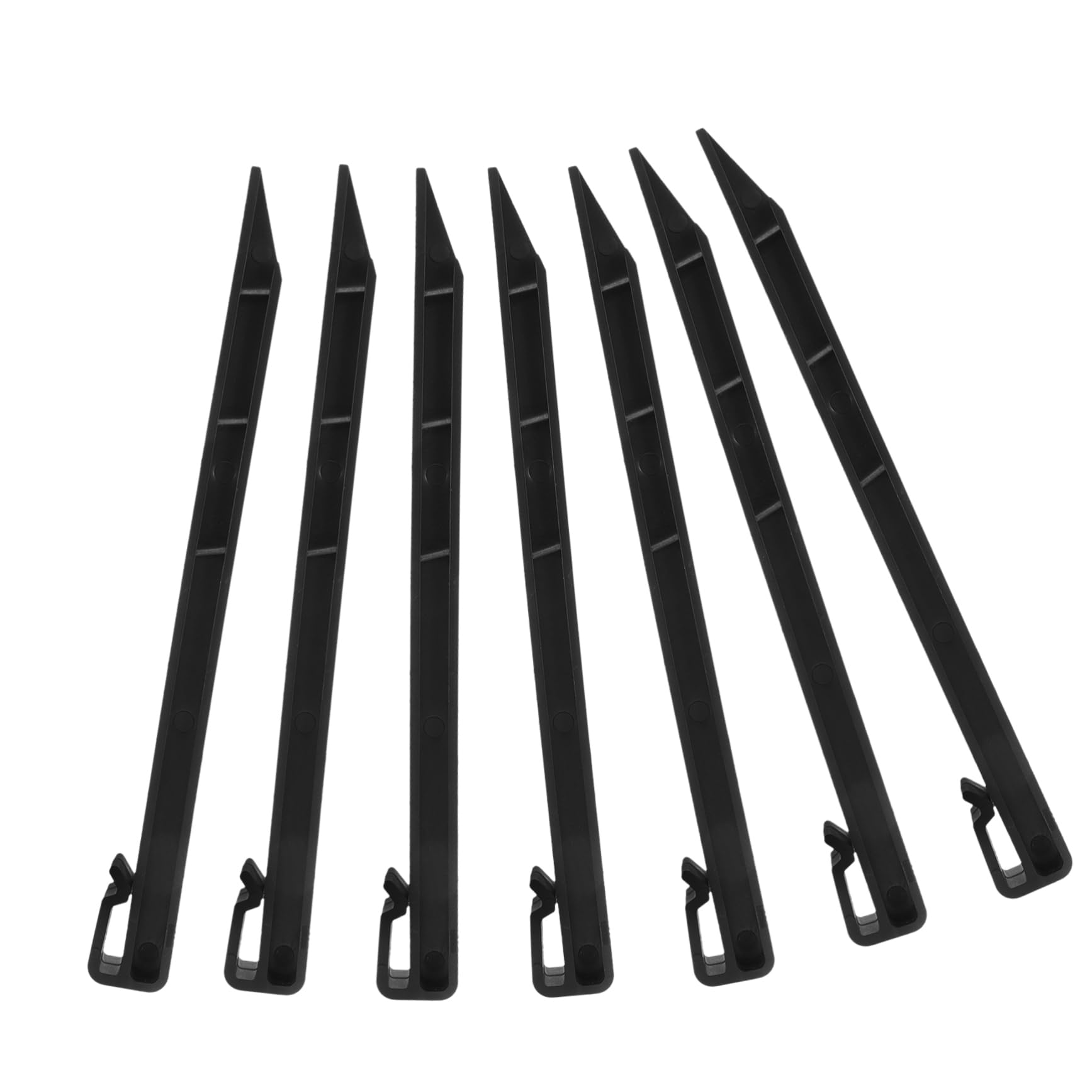 Estacas de plástico para jardinería y césped con 20 piezas resistentes