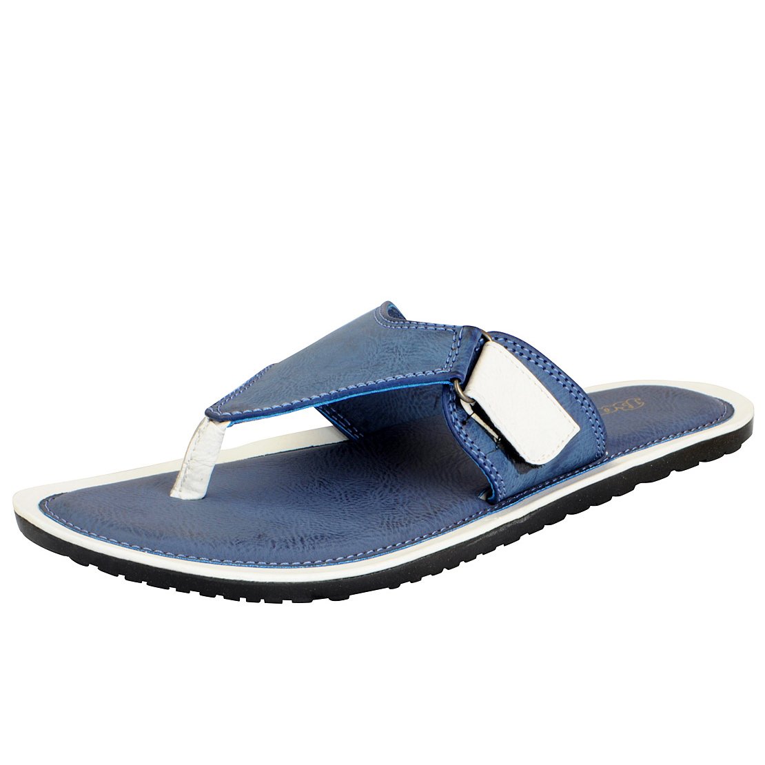 BATA Men's Blue & White Slipper - 7 UK