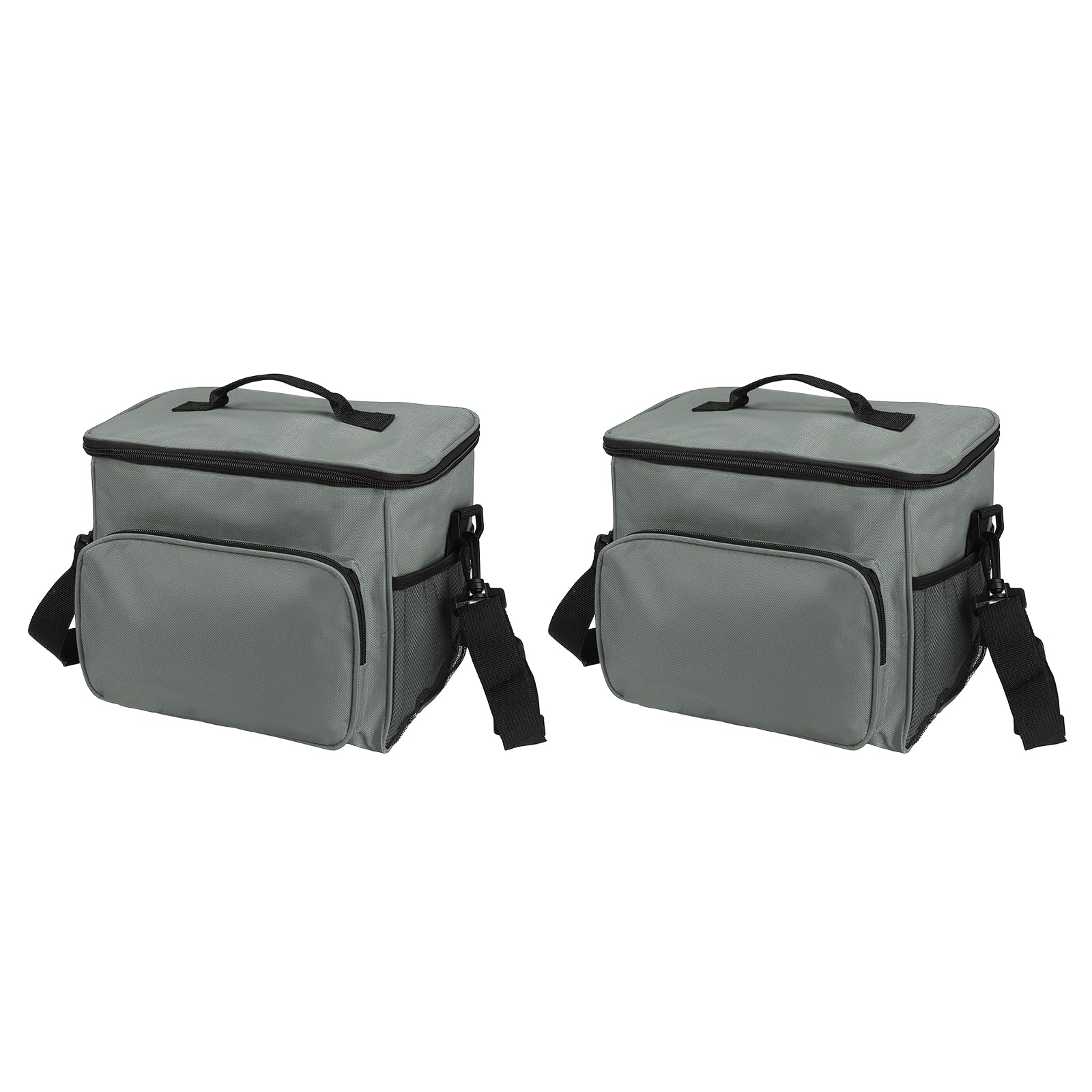 Boîte à déjeuner pour femmes/hommes, 2 pièces, sac à déjeuner isotherme, sac fourre-tout thermique, récipient à déjeuner réutilisable 9,4 x 6,7 x 10,2 pouces pour le travail, pique-nique en plein ai