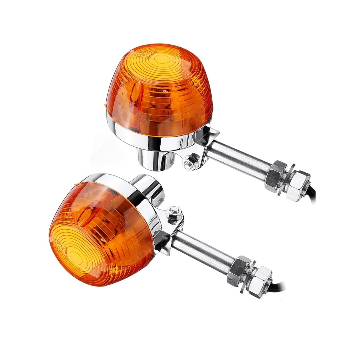 INEOUT Indicateurs de Tournage de Moto Clignotants de moto clignotants clignotants lampe ambre pour XL100 C70 CT70 CT90 CB350 CM400 CB450 CB750