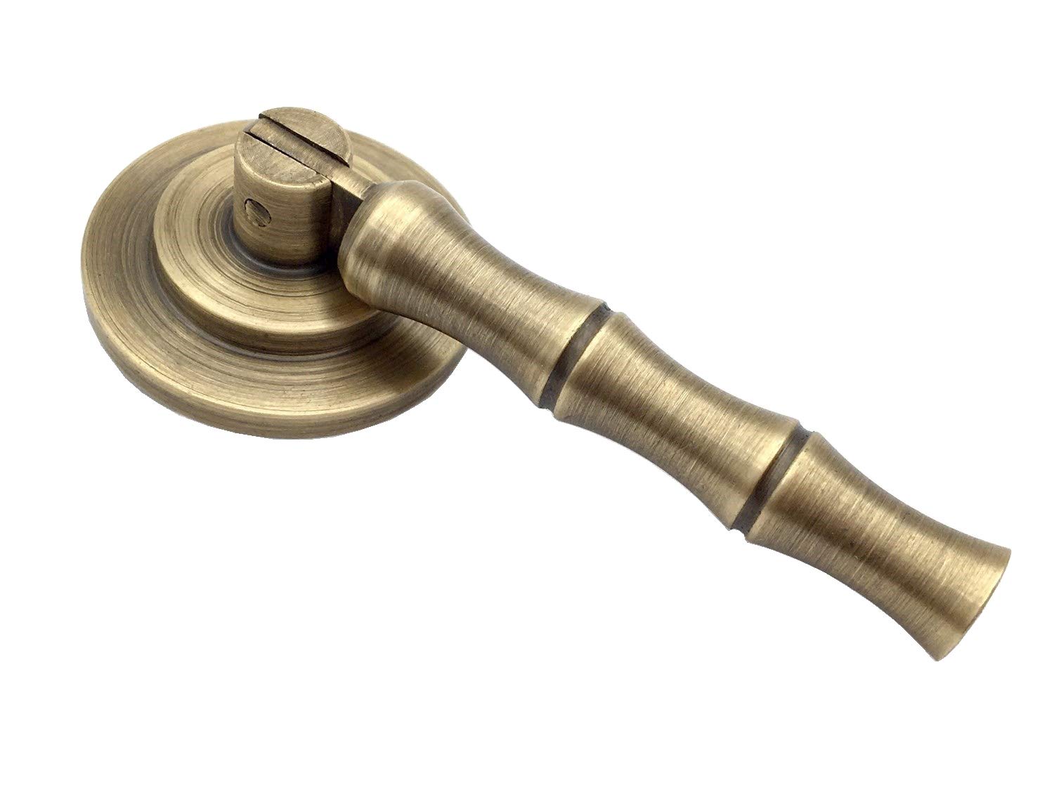Poignée de tiroir en laiton antique bronze de 8,1 cm