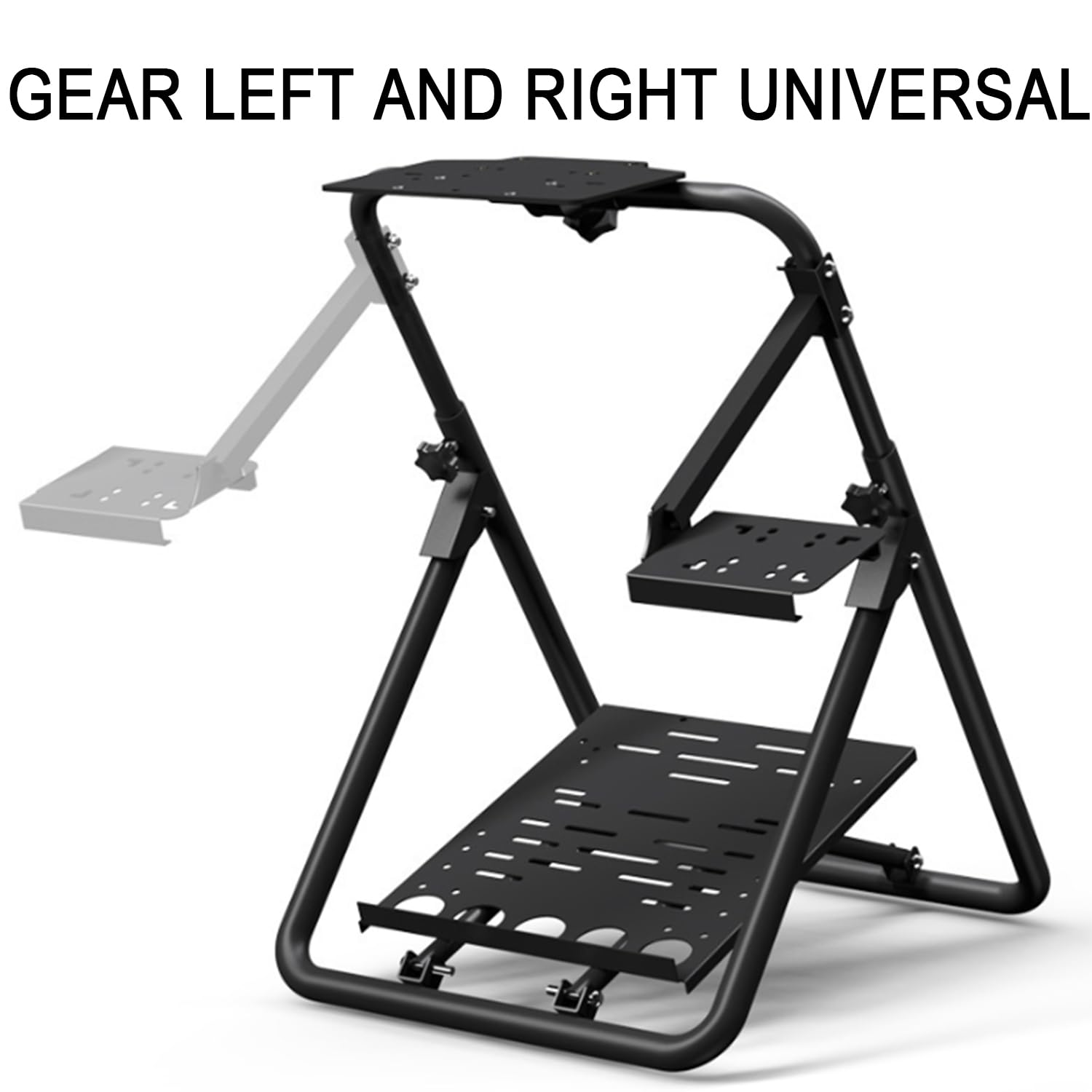 Fit Pieghevole con Ruota da Corsa, Supporto per Ruote da Corsa, Supporto del Volante, basi Universale Regolabile in Altezza Compatibile