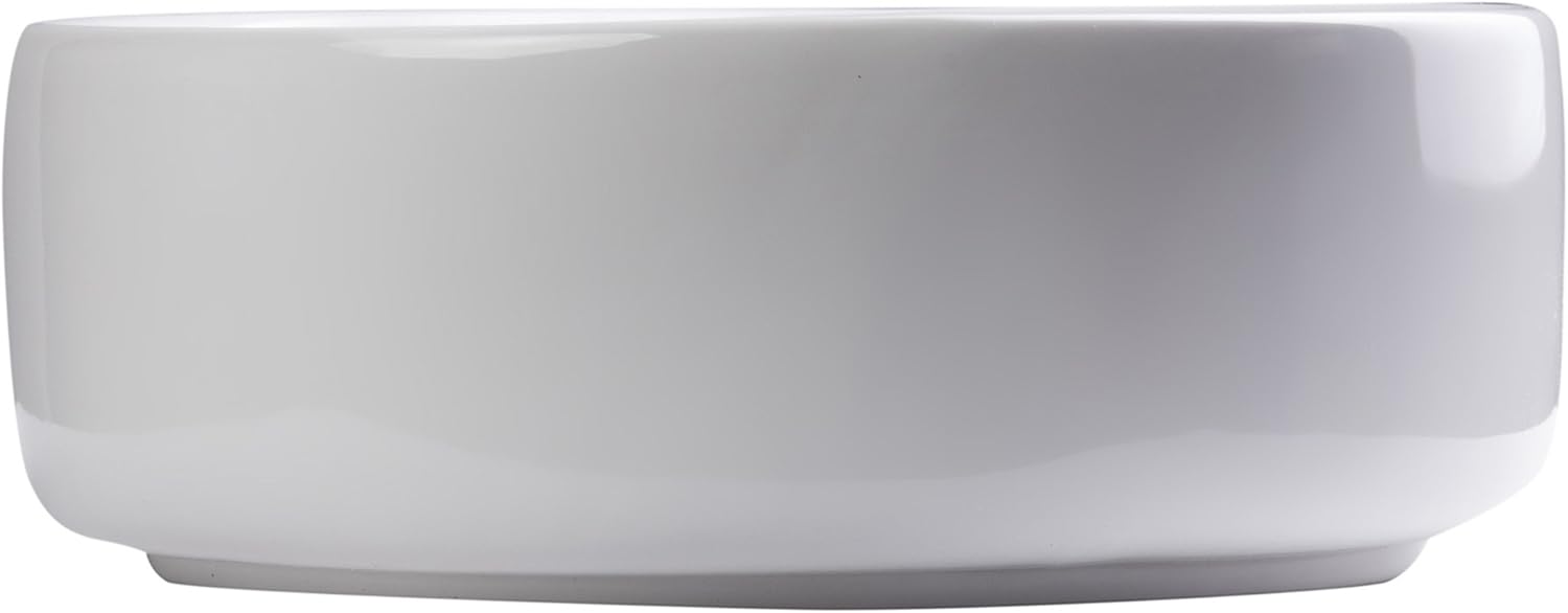 EAGO BA129 16-Inch Round Ceramic Above Mount Bathroom Basin