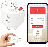 Smarter Living WiFi Gas Leak Detector - Natural Gas, Propane, Methane Alarm w/ App Alerts, UL 1484 Plug-in for Home, RV, Trailer