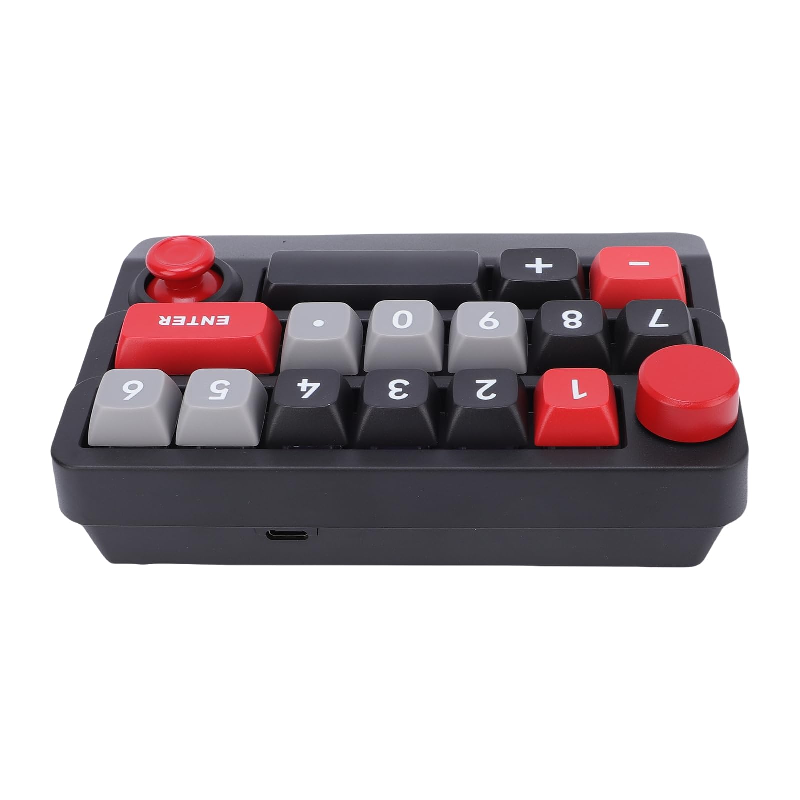 Pavé Numérique Mécanique, Clavier Macro Programmable sans Fil 2,4 G Bluetooth Filaire Type C RVB rétroéclairé, pavé Numérique échangeable à Chaud, Clavier Rechargeable, (Noir Rouge)