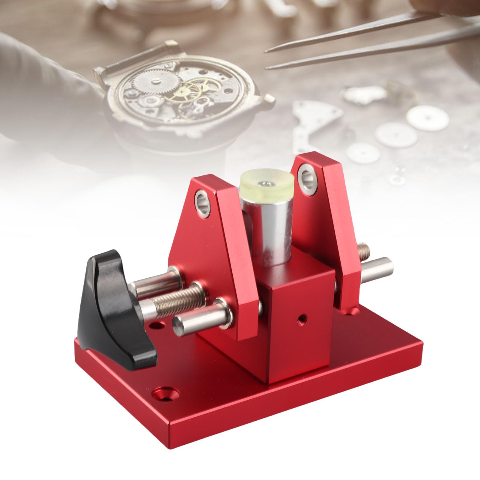 Apriscatole per rimozione fondello orologio Chiudiporta Kit di strumenti professionali per riparazione orologiaio in acciaio con basi in gomma per riparazione e