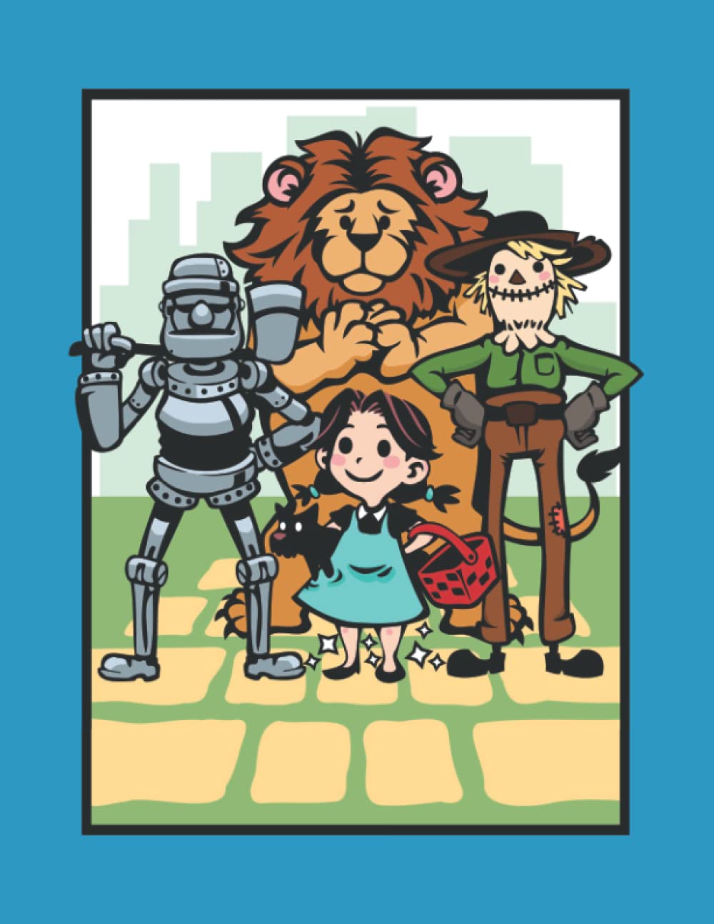 The Wonderful Wizard of Oz 8.5 x 11 Blank Notebook Journal Sketchbook 100 Pages