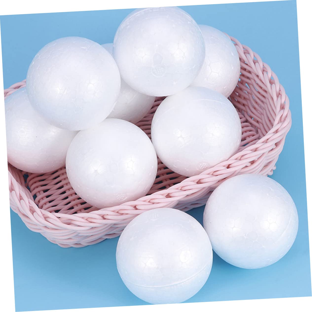 Lurrose 2500pezzi Palline di Polistirolo Bianche per Artigianato Fai Te Sfere Leggere per Decorazioni Natalizie e Matrimoni per Pittura e Personalizzazione