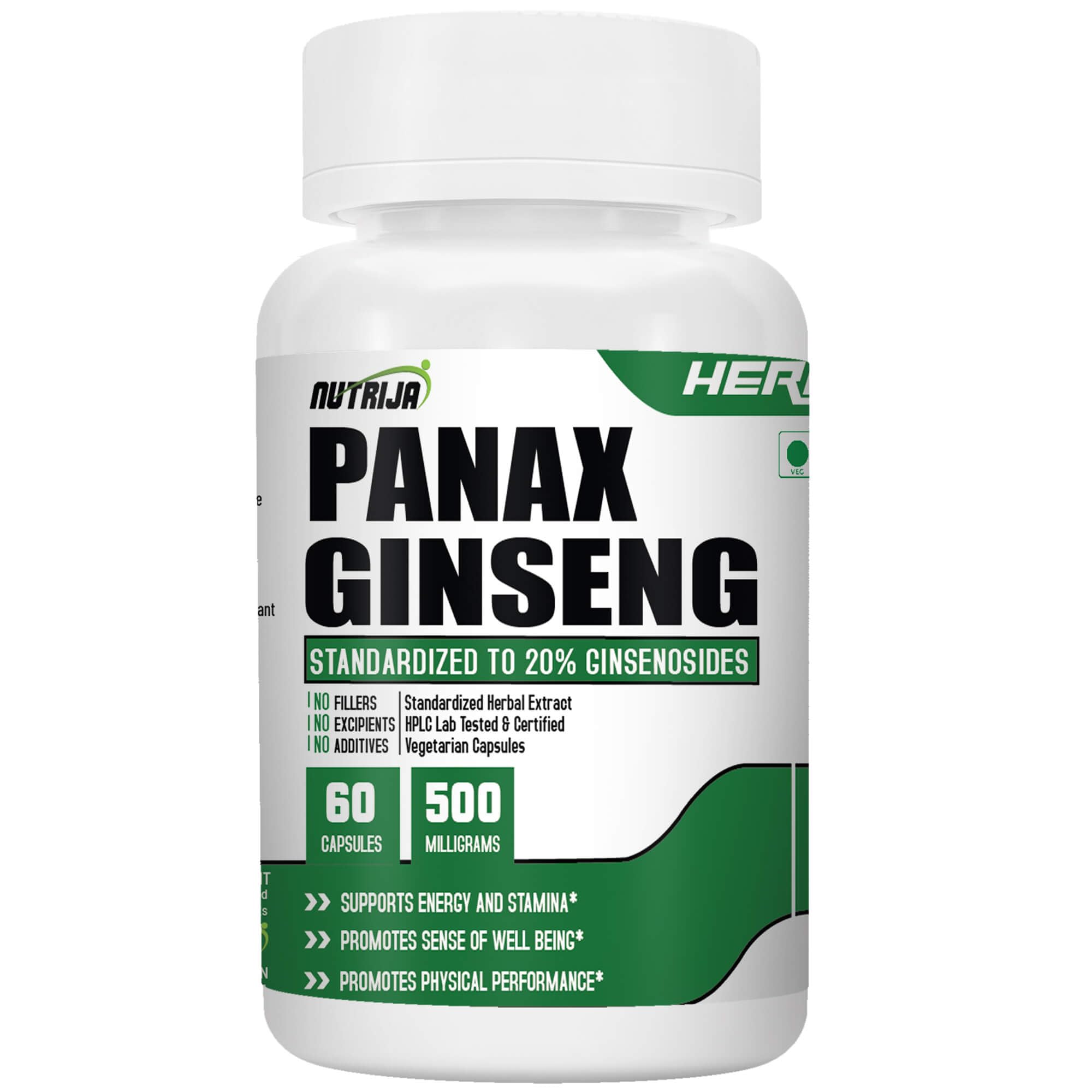 NutriJa Panax Ginseng Extract 500mg - 60 Capsules-image-14