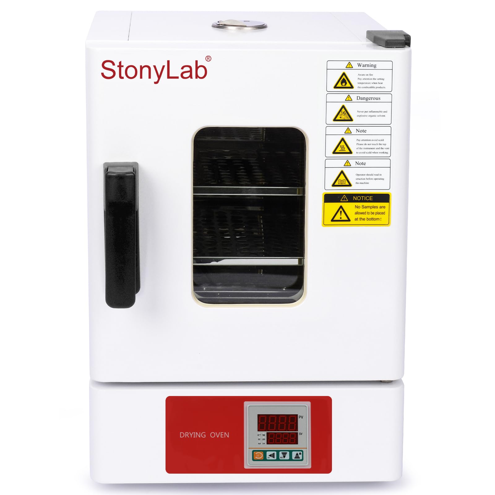 stonylab Digitale Schwerkraft-Konvektionsofen, Innenraum aus Edelstahl, Labortisch-Elektroofen zum Trocknen und Erhitzen, 18L/0.63 cu ft, 220V/300℃ 50/60 Hz 600W