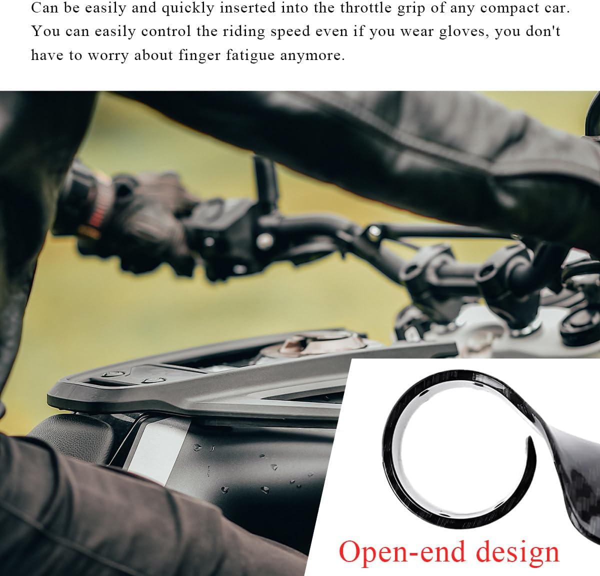 DXNQ 2 PCS Motorcycle Cruise Assist, Throttle Mounted Motorcycle Handlebar Cruise Control Wrist Rest, Hand Rest Handlebar Control Grip Throttle Assist, Motorcycles Accessories