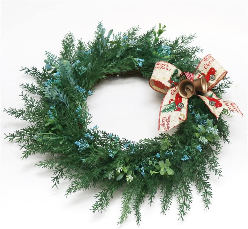 Garland Simulated Anemone Bells Festive Window Decoration Home Door Decoration Wall Hanging Wreath