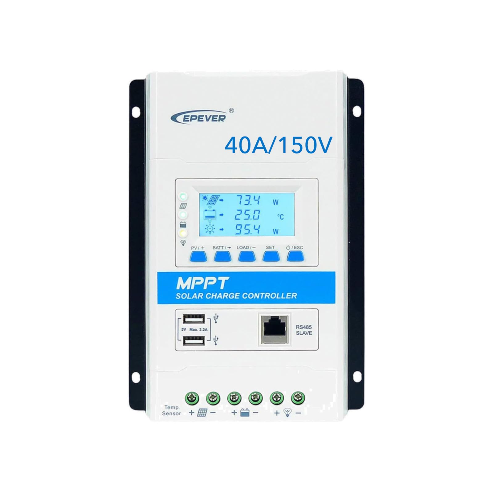Regolatore Batteria Solare Regolatore Carica Solare MPPT 30A 12V/24V - LCD Display Per Impianti 390W/780W Controller Pannelli Solari 30a - Foto 6