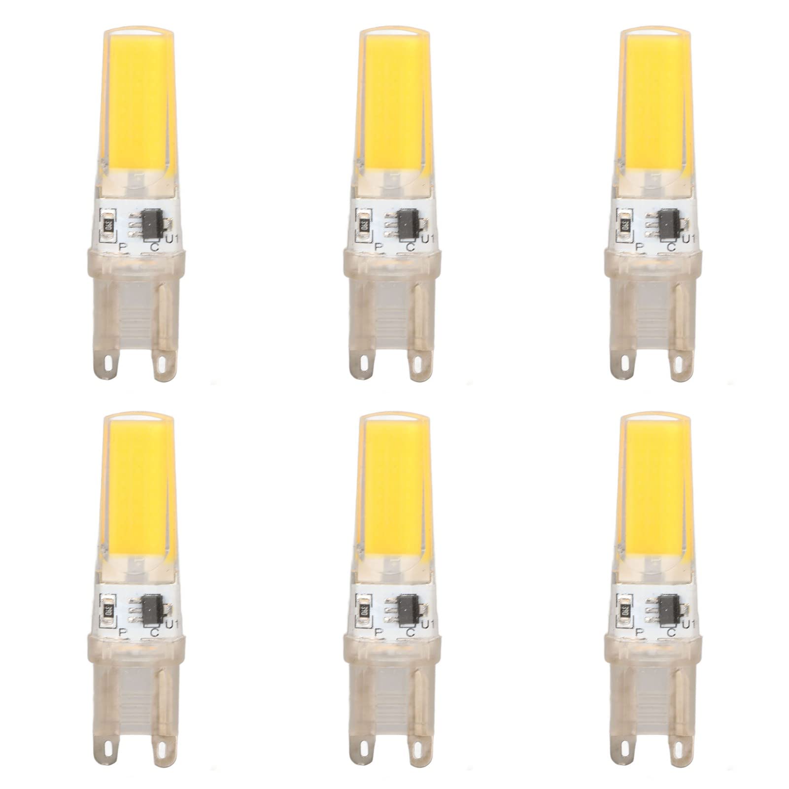 RIZGHWOY G9 LED Light Bulb, Dimmable 9W Silicone COB Bulb