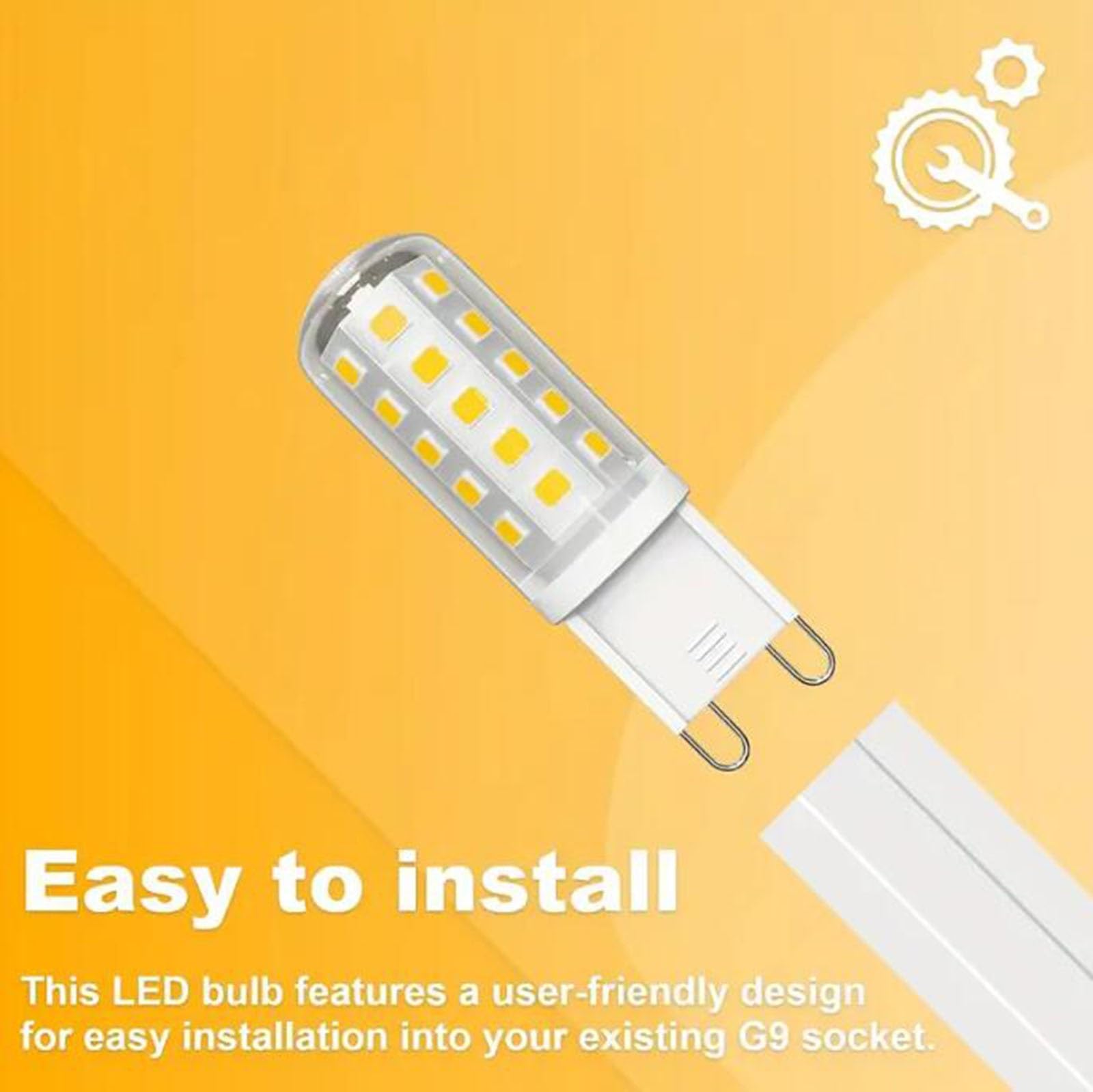 Bombillas LED G9 3 Vatios Equivalente 30 Vatios Ahorro Energía Iluminación Para Candelabros Lámparas Techo Lámparas Pared Lámparas Techo Lámparas Pared No Regulable(G9 3W Cool White 6000k,10PCS)