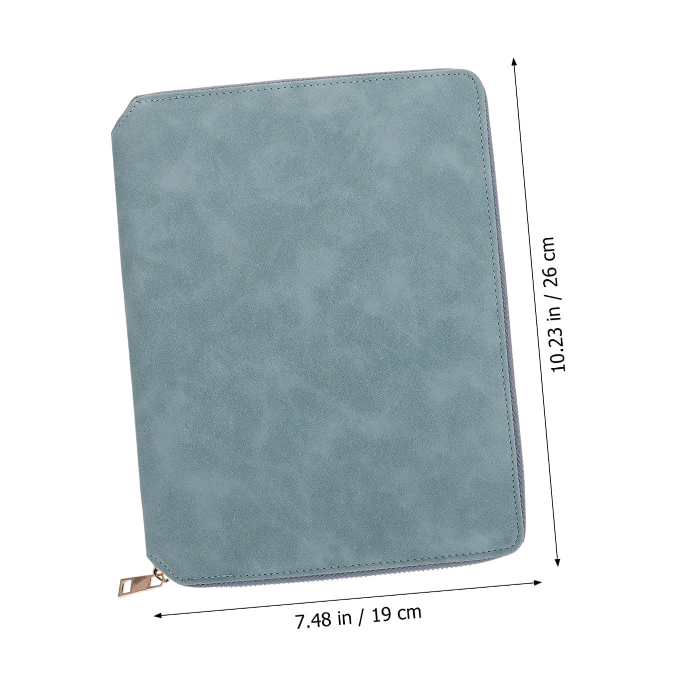Carnet de Notes de Planification A5 Bleu en Papier et Cuir, Style Simple