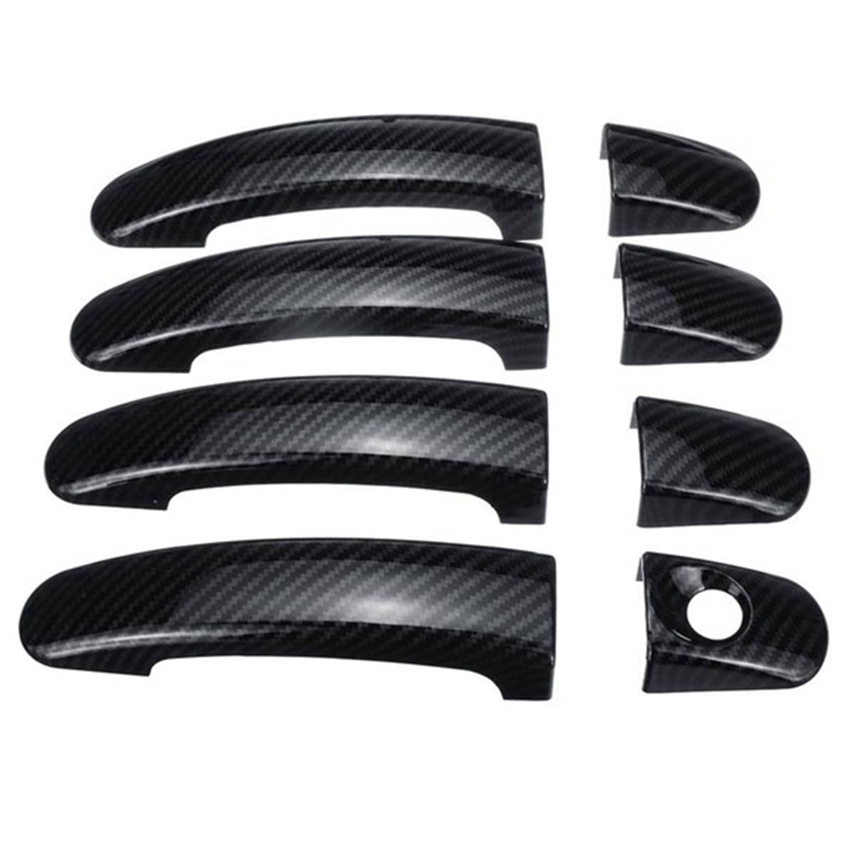NOHEEU Auto Exterior Door Handle Covers Styling Accessories Stickers Decorative Parts for Ford for Focus Mk2 2005-2011