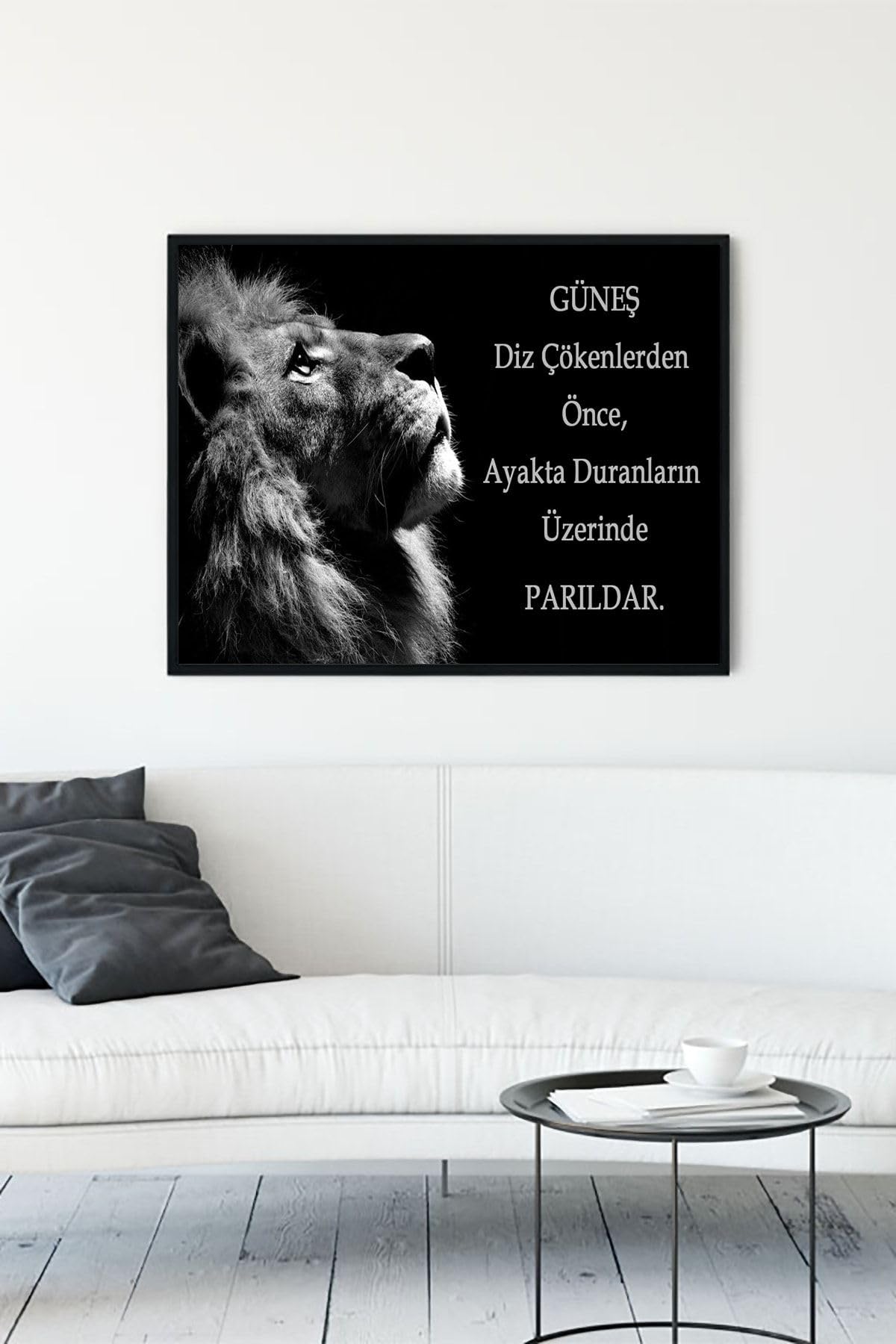 Postermanya (pster9888) Aslan Girişimcilik Çerçeveli Tablo 4 (30 X 40cm)