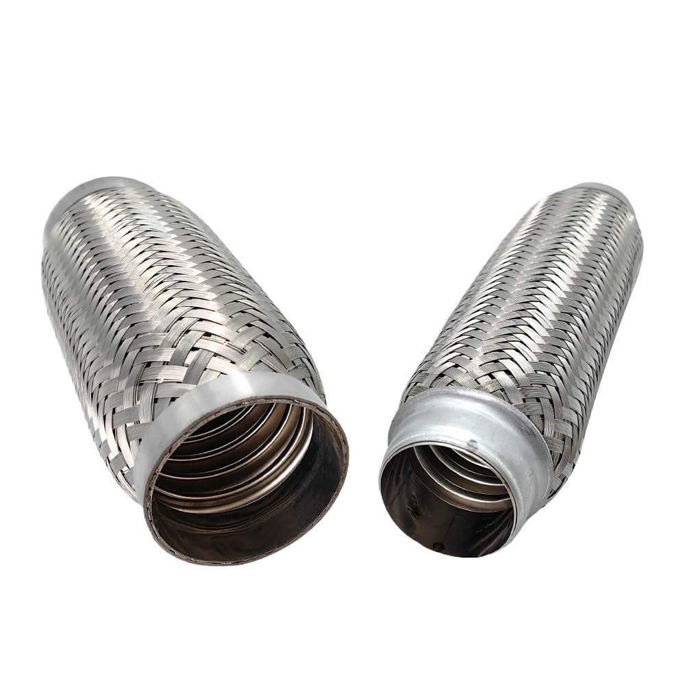 uniwersalna rura wydechowa 45mm 64mm Elastyczne rury wydechowe samochodowe złącze Mieszek pleciony Rury tłumika ze stali nierdzewnej Uniwersalne Tłumik końcowy(64-200mm)