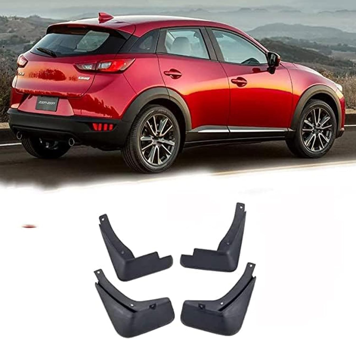 Bavettes pour Mazda CX-3 2016-2019 garde-boue voiture sans percer - 7