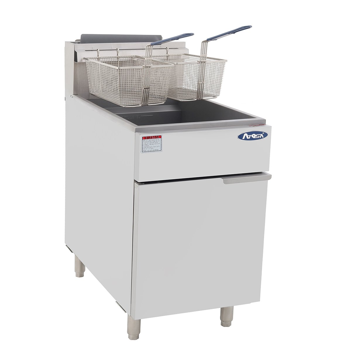 Atosa USA Atosa ATFS-75 Heavy Duty 75 LB Deep Fryer, Split Pot