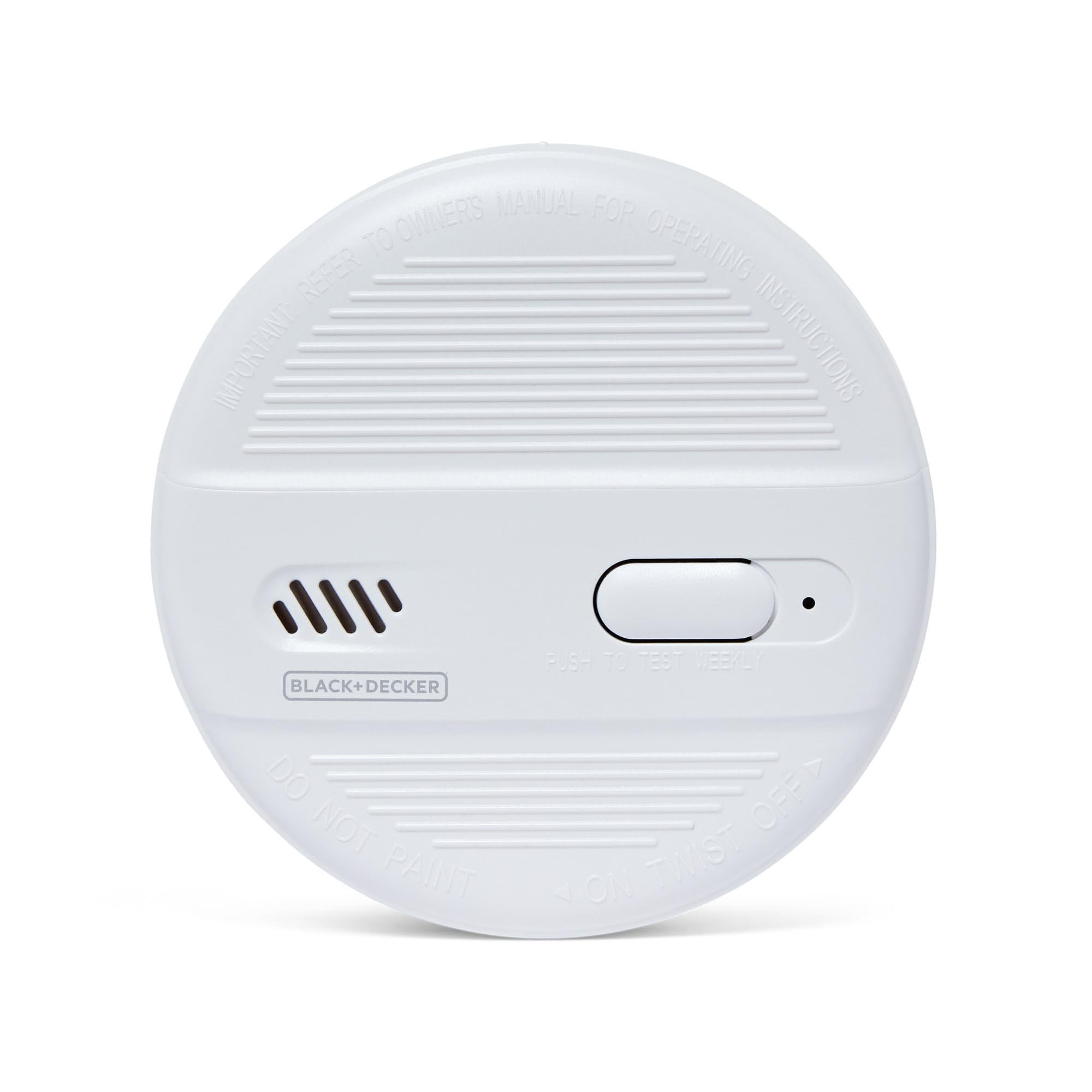 BLACK+DECKER Smoke Alarm for Homes - Battery Powered 10 Year Sensor Life with 5 Year Replaceable Battery. Easy to Install Smoke Detector Fire Alarm. Suitable For Hallways, Landings, Living Rooms