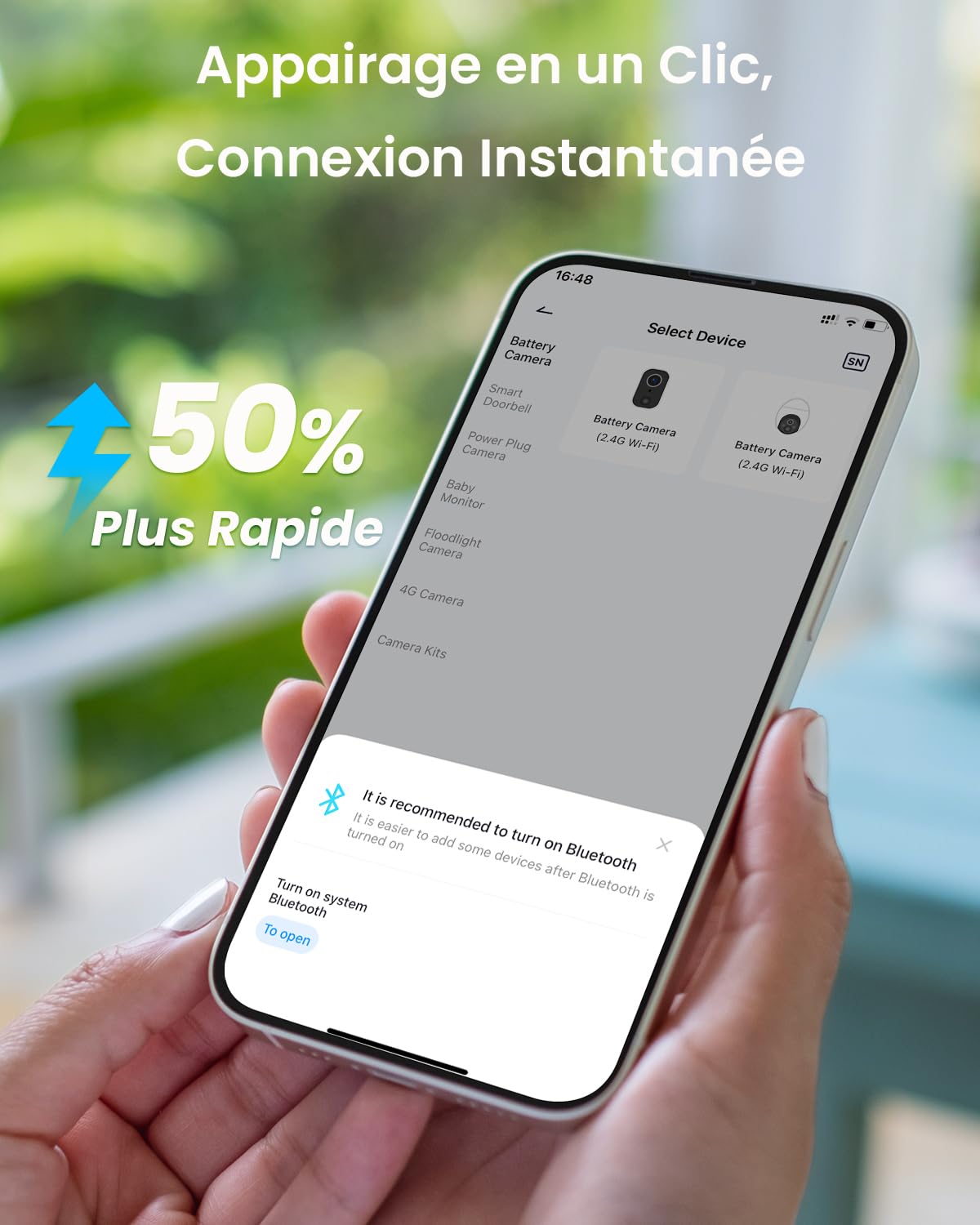 ieGeek 2K Camera Surveillance WiFi Exterieure sans Fil Solaire avec Panneau Solaire Amovible，360° Panoramique PTZ, Vision Nocturne Couleur, Détection Humaine PIR，Sirène，S5