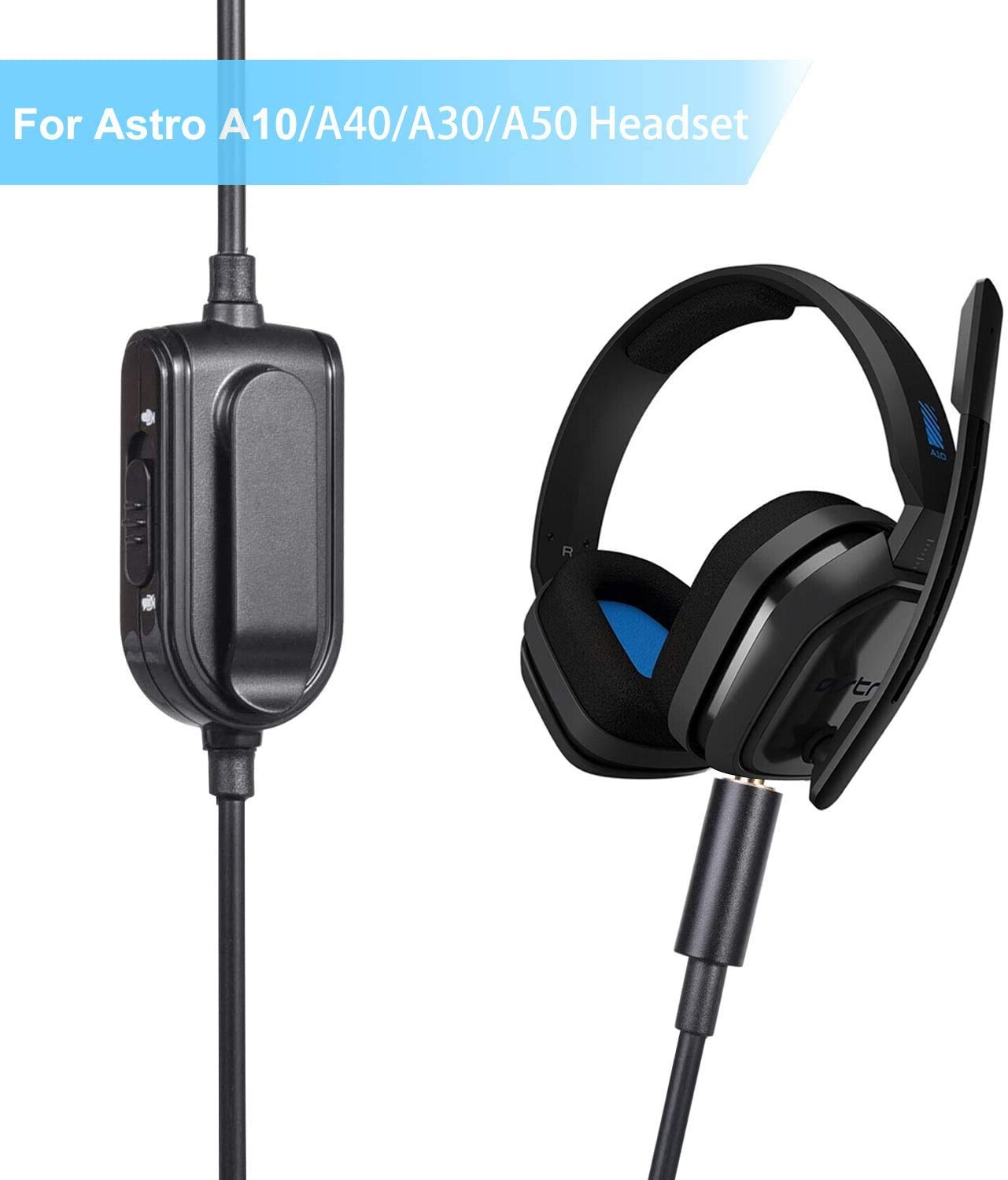 Yaowanguan Cavo di controllo del volume muto in linea di ricambio compatibile con cuffie da gioco ASTRO A10/A40/A30/A50/A40TR,cavo audio rosso da 2m/6,6piedi da 3,5mm Yaowanguan Cavo di controllo del volume muto in linea di ricambio compatibile con cuffie da gioco ASTRO A10/A40/A30/A50/A40TR,cavo audio rosso da 2m/6,6piedi da 3,5mm