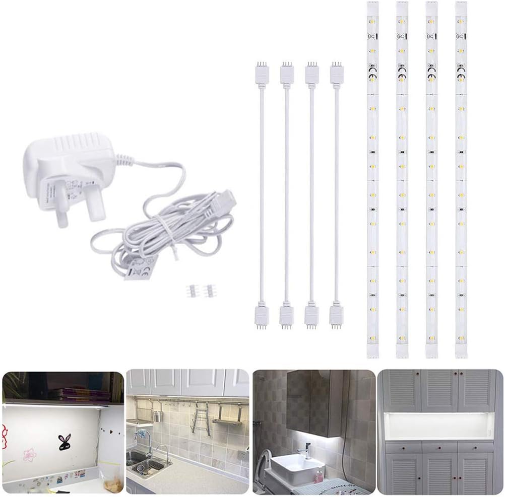 Under Cabinet Lights Kit, LED Under Kitchen Cabinet Strip Lights ...