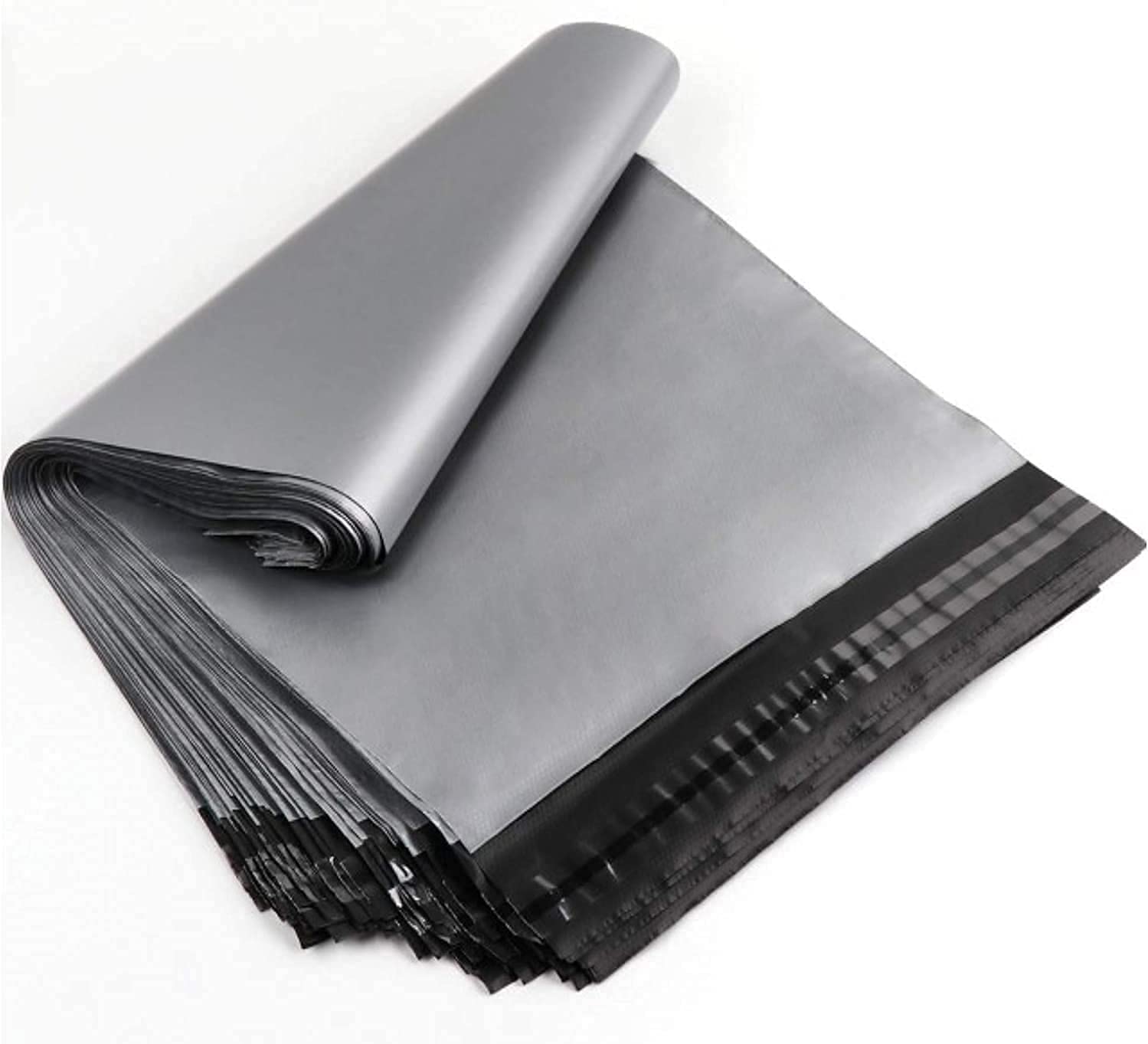 Hitlineuk Grey 12 X 16 Colour Plastic Mailing Postal Bags Self Seal Packing, Shipping Mailers, Postage Mail Sacks Envelopes Mailers,Postal Bags For Posting Packaging (100 Bags)