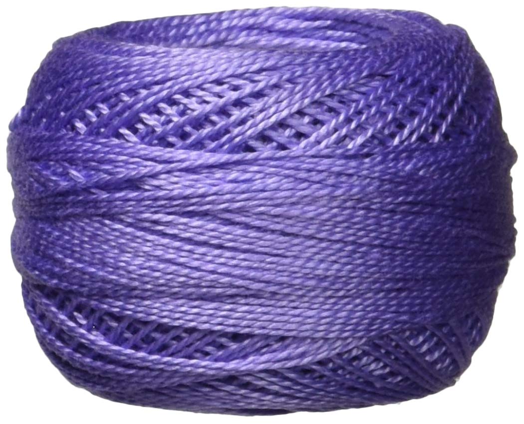 DMC 116 8-340 Pearl Cotton Thread Balls, Medium Blue Violet, Size 8
