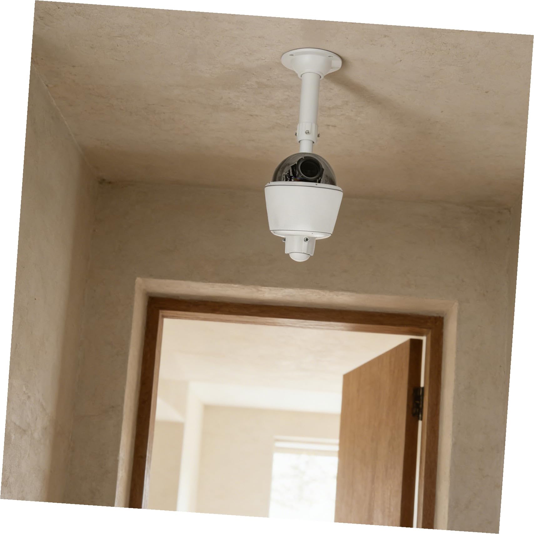SHINEOFI Supporto Telescopico Bianco e Telecamera di Sorveglianza per in Lega di Alluminio Protezione per Tutte le Condizioni Climatiche Staffa Regolabile Multiangolo per Monitoraggio