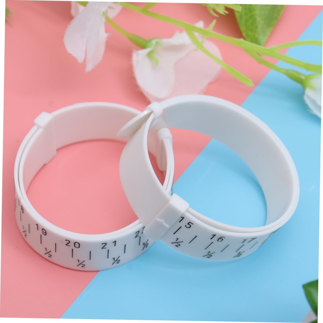 KALLORY 2pcs Bracelet Measuring Tool Bangle Gauge Sizer Ring Measure Kit for Jewelry Watch Sizing