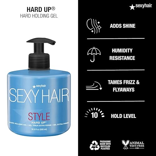 Miniatura 4 de SexyHair Style Hard Up - Gel de sujeción dura agarre extremo fórmula que no se descama todo tipo de cabello
