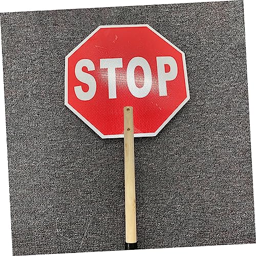 GARVALON Reflektierendes Stoppschild Aus Hochwertigem Material Verkehrswarnschild Für Straßenbau Für Traktoren Und Wartungsfahrzeuge