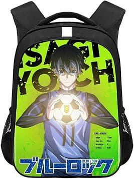 BLUE LOCK Backpack Anime School Bags for Boys Isagi Yoichi 3D Printed Schoolbag Large Capacity Lightweight Cartoon Children's Rucksack