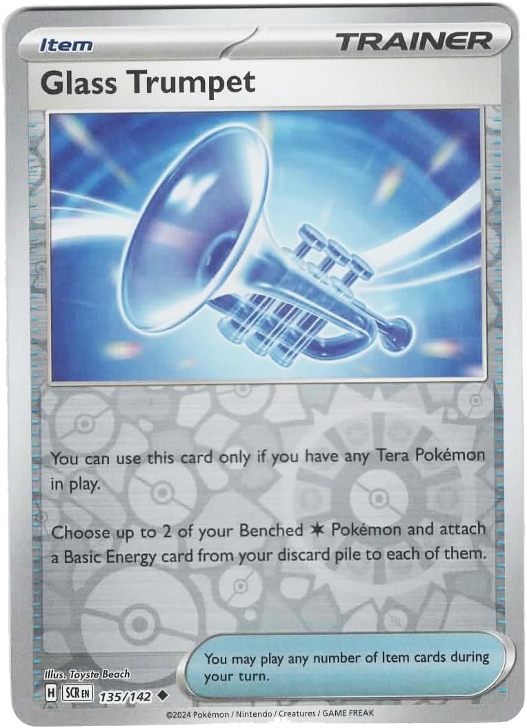 Pokemon - Glass Trumpet 135/142 - Stellar Crown Reverse Foil – Single Card