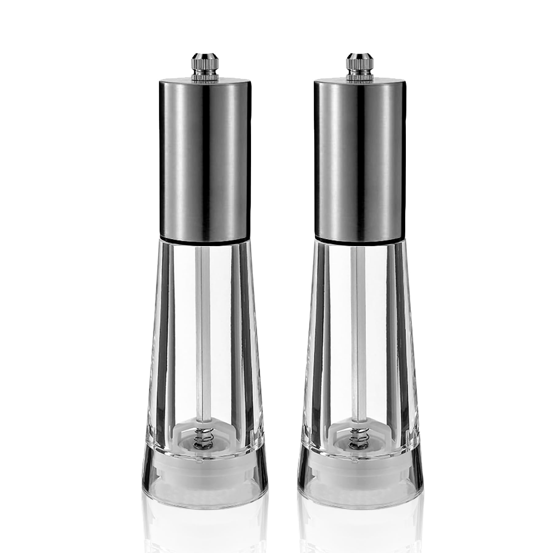 Acrylic Salt & Pepper Grinders - Adjustable Coarseness -7