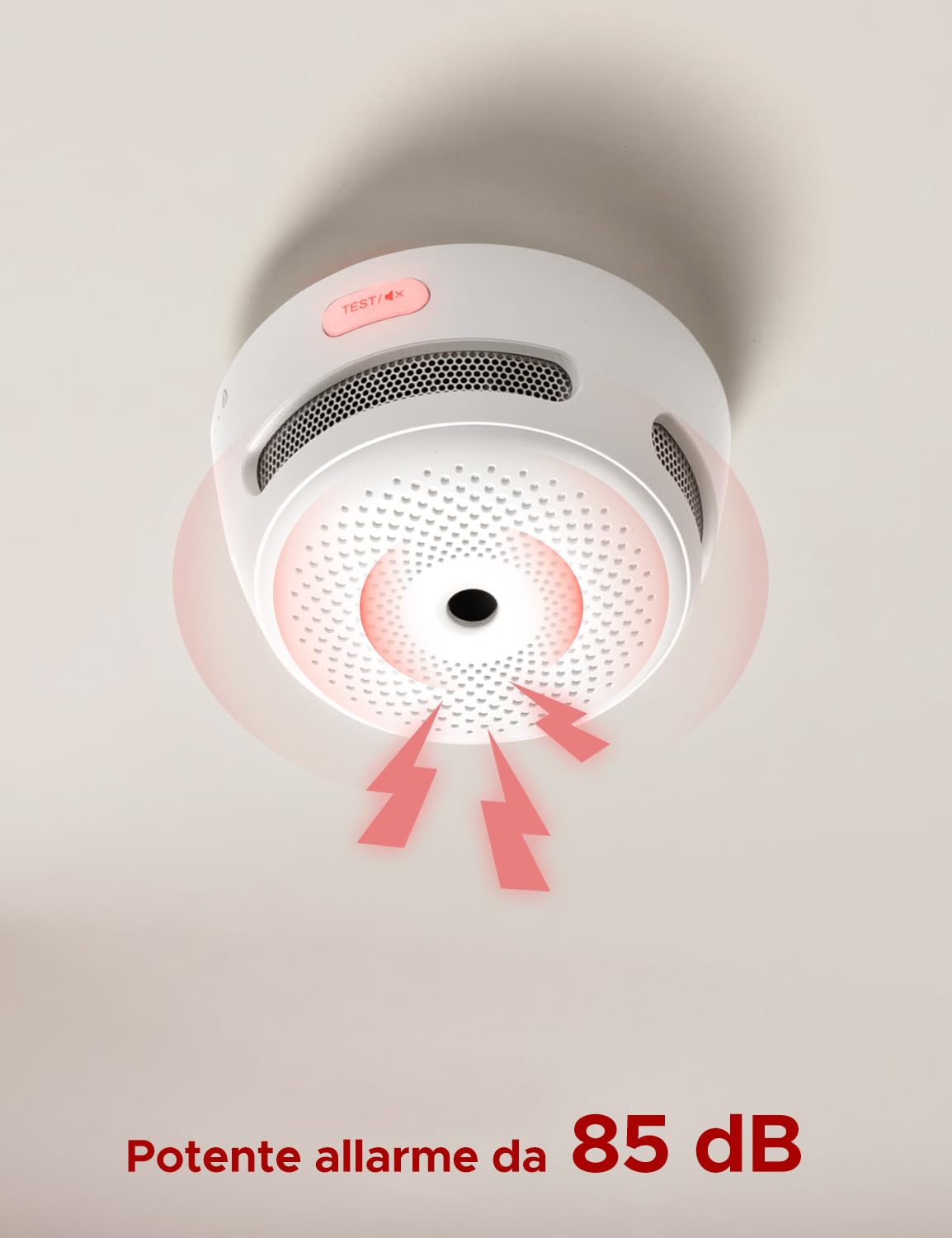 X-Sense Rilevatore di Fumo e Allarme con Wi-Fi Integrato, Gestibile Tramite l'App X-Sense, Sensore Fotoelettrico e Batteria Sostituibile, Conforme a EN 14604, XS01-WX, Confezione da 3