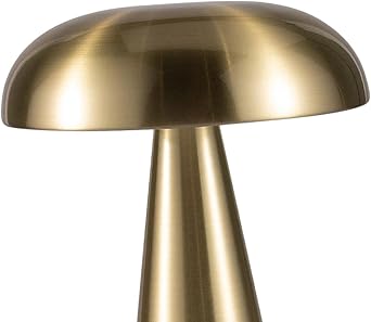 Modern Mushroom Table Lamp Touch Dimming USB LED Night Light for Kitchen, Gold [Energy Class C]