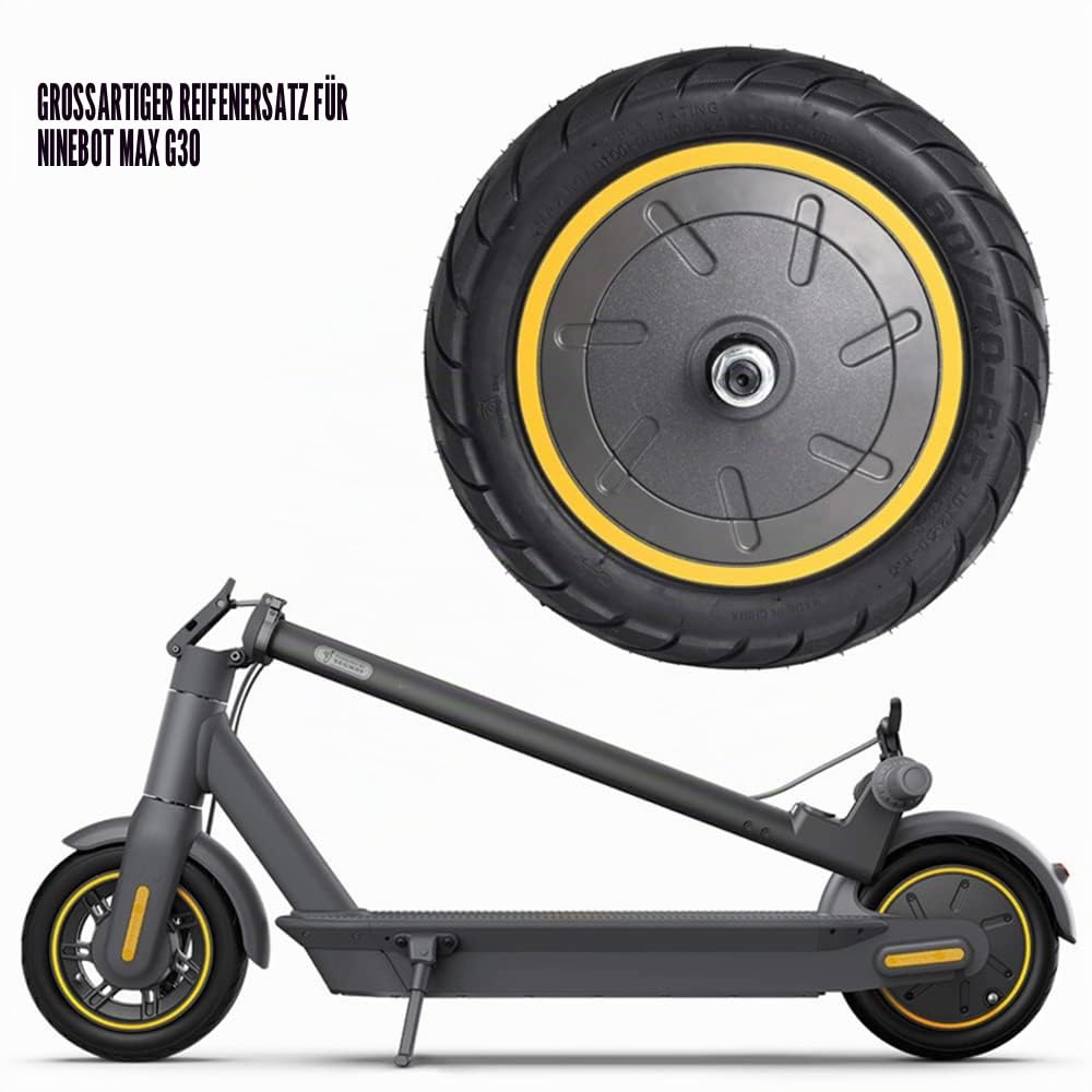 Elektro Roller Motor,60/70-6.5 Motor Elektroroller 36V 500W Motorrad für Max G30 Elektroroller Hinterrad Reifen Motor Reparatur Ersatzteil