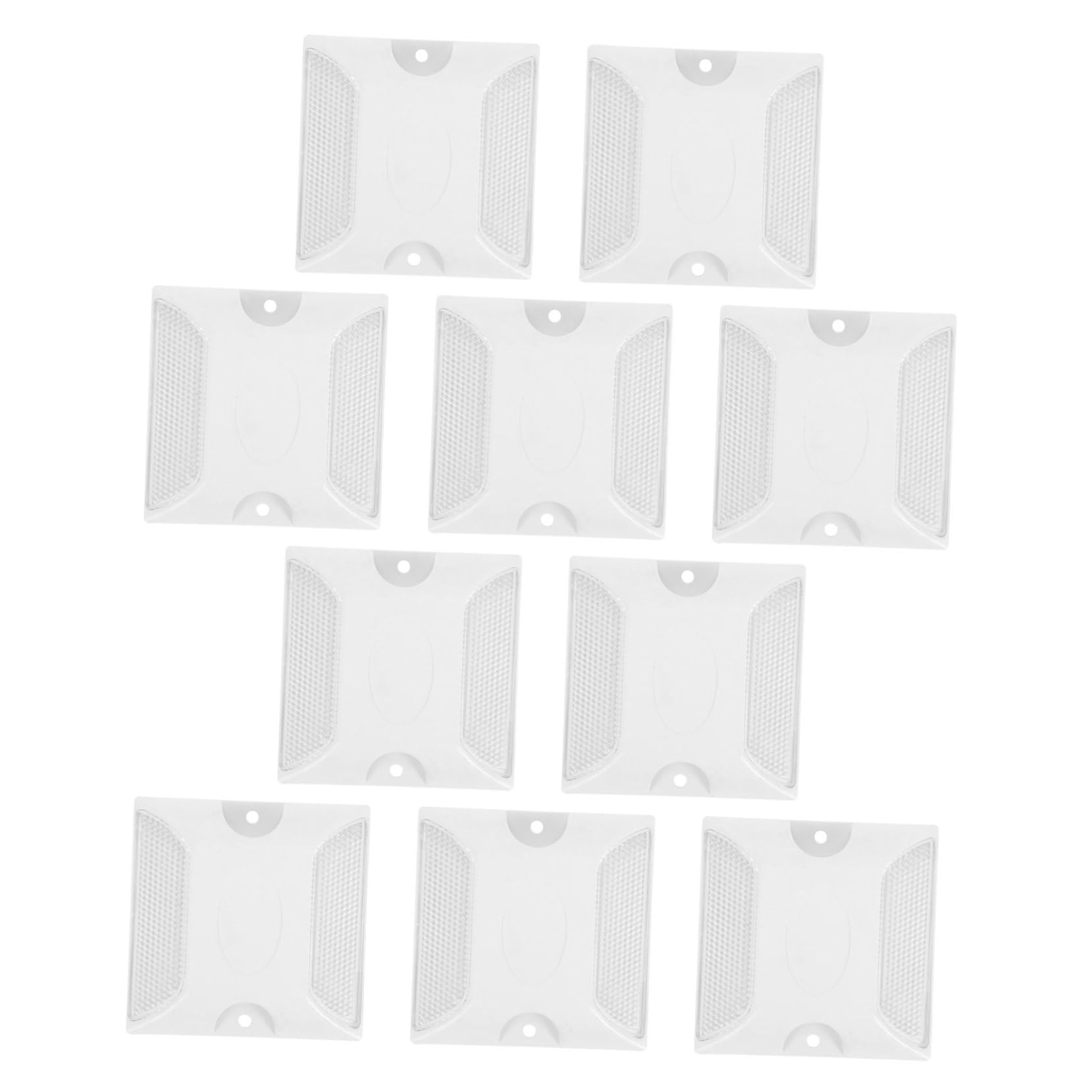 POPETPOP 3 series Reflectores De Pernos Para Asfalto Pernos Reflectantes Para Carretera Marcadores Reflectantes Para Asfalto Reflectores De Seguridad 10 piezas x 3